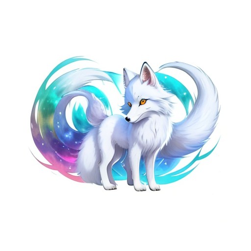 E5パイプライン: 虹色オーロラをまとう成体。色彩の美しさが際立つ