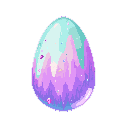 変換元ドット絵: 卵（stage0）— 19x20pxの極小スプライト